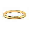 18K Yellow Gold 2MM Heavy Ladies and Mens Wedding Band, Size 5.5 Image-3