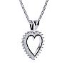  1/2ct Diamond Heart Pendant in White Gold
 Image-3