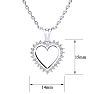  1/2ct Diamond Heart Pendant in White Gold
 Image-4