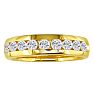 1 Carat Diamond Wedding Band In 14 Karat Yellow Gold Image-1