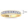 1/2 Carat Diamond Wedding Band In Yellow Gold Image-5
