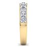 1 Carat Diamond Wedding Band In Yellow Gold Image-4