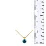 1/8ct Blue Diamond Pendant in 14k Yellow Gold Image-4