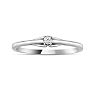 10k White Gold .05ct Diamond Promise Ring Image-1
