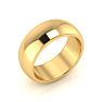 10K Yellow Gold 8MM Heavy Ladies and Mens Wedding Band, Size 9.5 Image-2