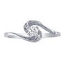 The Perfect 10k White Gold Diamond Promise Ring Image-1