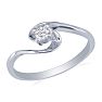The Perfect 10k White Gold Diamond Promise Ring Image-2