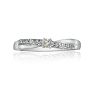 Beautiful Crossover Diamond Promise Ring, 10k White Gold Image-1