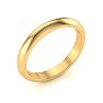 18K Yellow Gold 3MM Comfort Fit Ladies and Mens Wedding Band, Size 16.5 Image-2