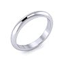 Platinum 3MM Comfort Fit Ladies and Mens Wedding Band, Size 15.5 Image-2