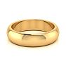 18K Yellow Gold 5MM Comfort Fit Ladies and Mens Wedding Band, Size 8 Image-3