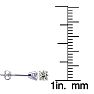 1/4 Carat Diamond Stud Earrings In 14 Karat White Gold. Incredible Deal! Image-4