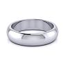 Platinum 5MM Comfort Fit Ladies and Mens Wedding Band, Size 10.5, Free Engraving Image-3