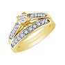 1/4ct Ladies Traditional Diamond Bridal Set, 10K Yellow Gold Image-2