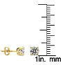 3/4 Carat Diamond Stud Earrings In 14 Karat Yellow Gold Image-4