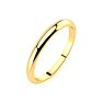 14K Yellow Gold 2MM Heavy Tapered Ladies and Mens Wedding Band, Size 15 Image-3
