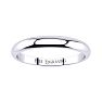 10K White Gold 3MM Heavy Tapered Ladies and Mens Wedding Band, Size 11.5 Image-1