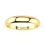 10K Yellow Gold 4MM Heavy Tapered Ladies and Mens Wedding Band, Size 14.5 Image-1