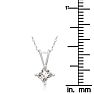 1/3ct Princess Diamond Pendant in 14k White Gold, Sale Priced. Image-4