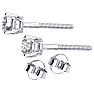 1/3 Carat Diamond Stud Earrings In 14 Karat White Gold Image-3