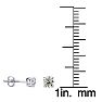 1/3 Carat Diamond Stud Earrings In 14 Karat White Gold Image-4