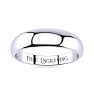 18K White Gold 5MM Heavy Tapered Ladies and Mens Wedding Band, Size 7.5 Image-1