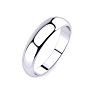 Platinum 5MM Heavy Tapered Ladies and Mens Wedding Band, Size 9 Image-3