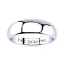 10K White Gold 6MM Heavy Tapered Ladies and Mens Wedding Band, Size 15 Image-1