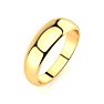 10K Yellow Gold 6MM Heavy Tapered Ladies and Mens Wedding Band, Size 8 Image-3