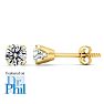 1/2 Carat Diamond Stud Earrings In 14 Karat Yellow Gold Featured on Dr. Phil Image-1