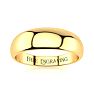 18K Yellow Gold 6MM Heavy Tapered Ladies and Mens Wedding Band, Size 17 Image-1