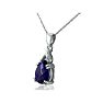 Amethyst Mouse Pendant in 10k White Gold Image-3