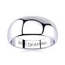 14K White Gold 8MM Heavy Tapered Ladies and Mens Wedding Band, Size 3.5 Image-1