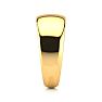 18K Yellow Gold 8MM Heavy Tapered Ladies and Mens Wedding Band, Size 7.5 Image-2