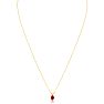.60ct Oval Ruby Pendant in 14k Yellow Gold Image-3