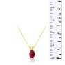 .60ct Oval Ruby Pendant in 14k Yellow Gold Image-5
