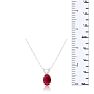 .60ct Oval Ruby Pendant in 14k White Gold Image-5