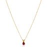 .60ct Pear Shaped Ruby Pendant in 14k Yellow Gold Image-3