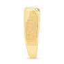 Classic Diagonal .03ct Mens Diamond Band in 10k Yellow Gold Image-4