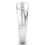 Modern Channel Set Mens Diamond Band in 10k White Gold Image-4