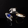 Mens Diamond Rings: 1/5ct 9-Diamond Stylish Mens Ring Image-4