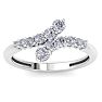 Stunning 1/2ct Journey Diamond Band in 14K White Gold Image-1