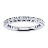 0.90 Carat Diamond Wedding Band in 14 Karat White Gold Image-1