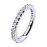 0.90 Carat Diamond Wedding Band in 14 Karat White Gold Image-2