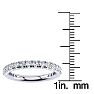 0.90 Carat Diamond Wedding Band in 14 Karat White Gold Image-4