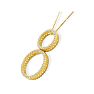 Diamond Pendants: 1/3ct Double Circle Diamond Pendant in 14k Yellow Gold Image-2