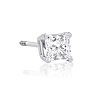 1/2ct Princess Diamond Stud Earrings In 14k White Gold Image-3