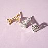 1/2ct Princess Diamond Stud Earrings In 14k White Gold Image-6