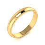 18K Yellow Gold 3MM Heavy Comfort Fit Milgrain Ladies and Mens Wedding Band, Size 6 Image-2