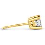 1 1/2ct Fine Princess Diamond Stud Earrings In 14k Yellow Gold Image-3